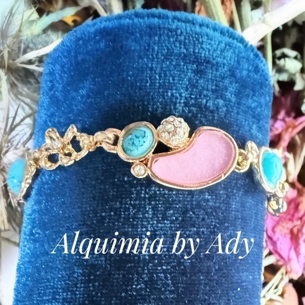 Alquimia Gold and Turquoise Bracelet